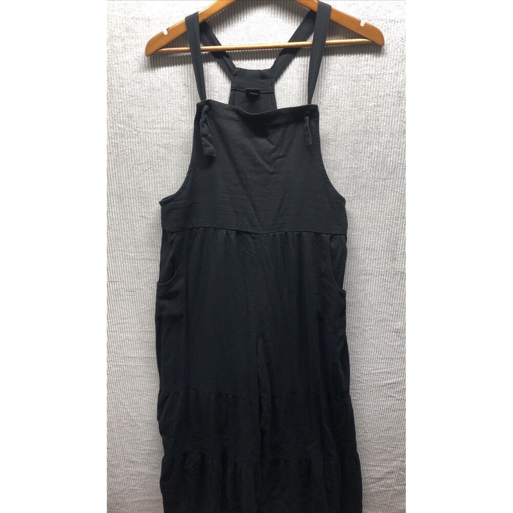 Art Class Women’s Jumpsuit Size XL 14/16 Black Tiered Wide Leg Lagenlook Grunge